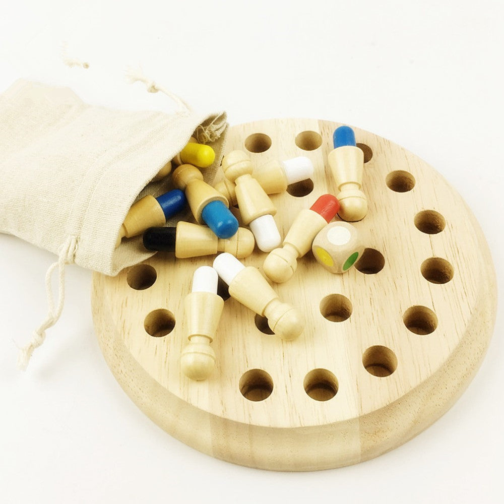 Wooden Color Memory & Matching Game