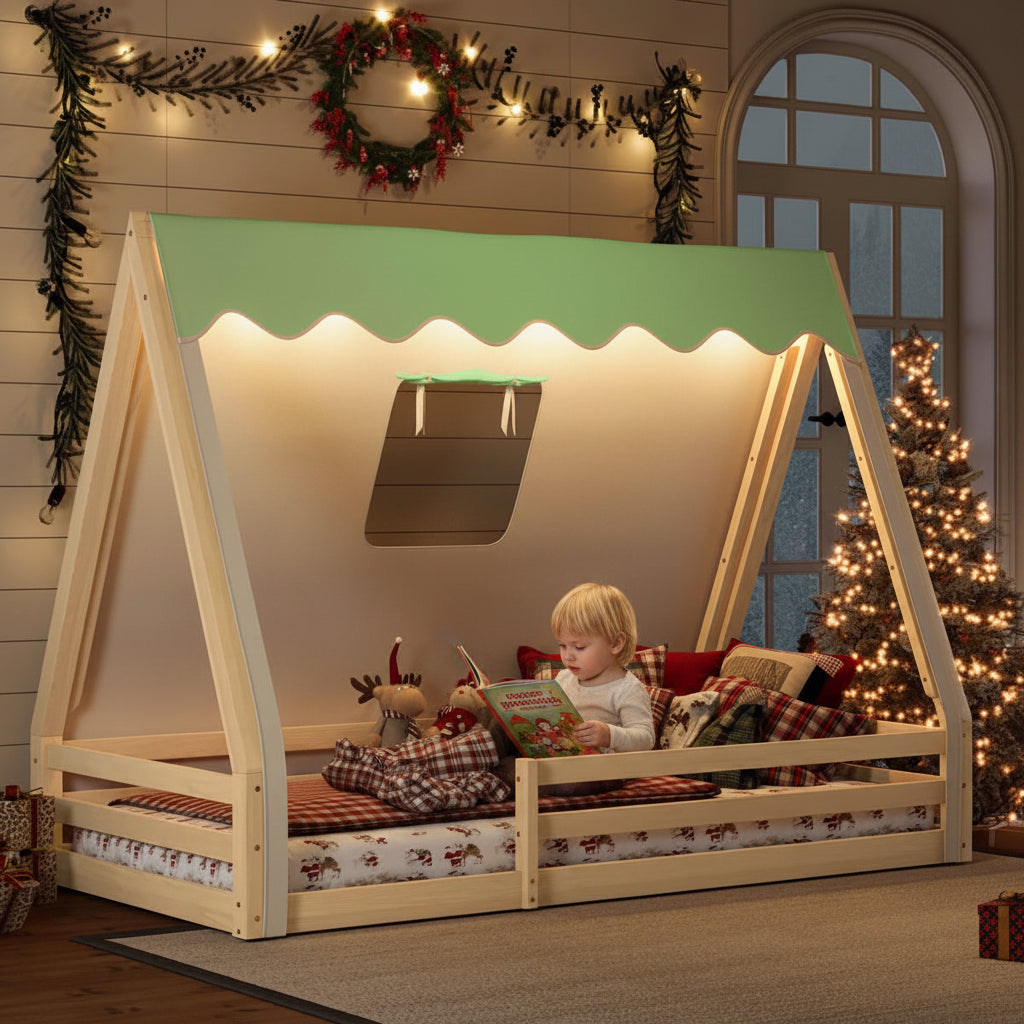 Montessori-Inspired Teepee Floor Bed