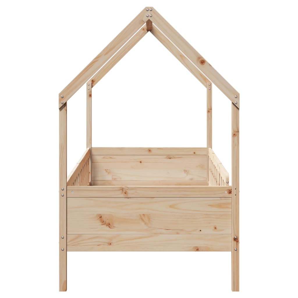 Wooden House Floor Bed