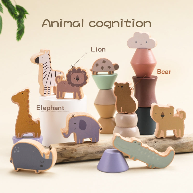 Montessori Animal Balance Stacker – Builds Focus & Calm Play