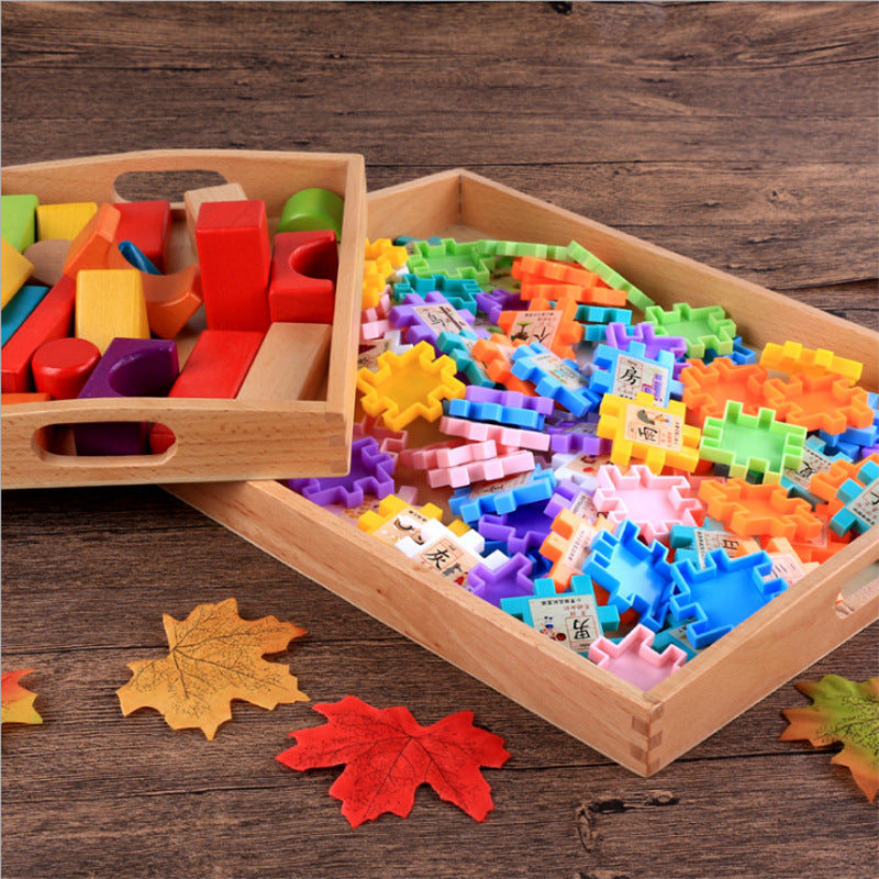 Wooden Sorting & Activity Tray