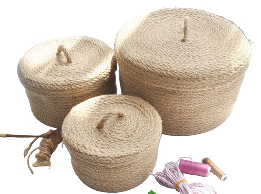 Japanese Style Linen Storage Basket