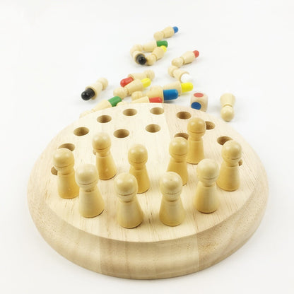 Wooden Color Memory & Matching Game