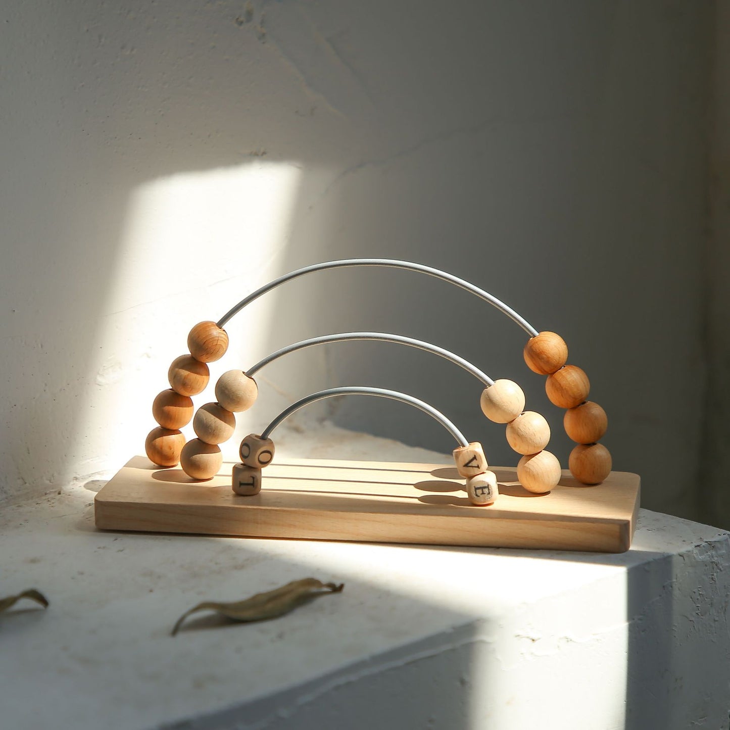 Wooden Rainbow Counting Arch