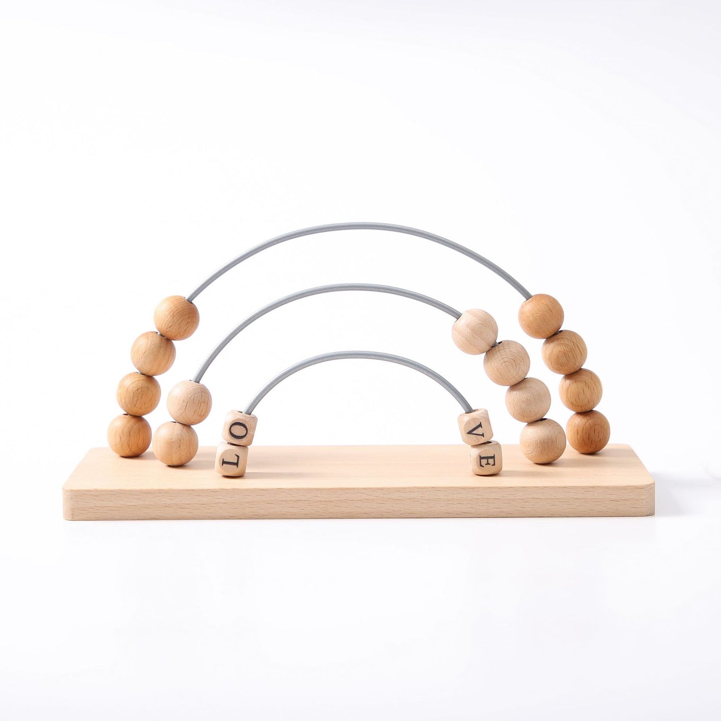 Wooden Rainbow Counting Arch