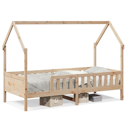Wooden House Floor Bed