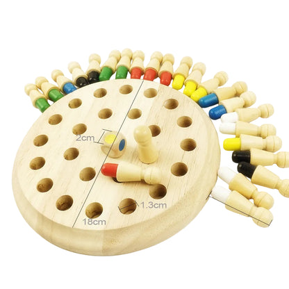 Wooden Color Memory & Matching Game
