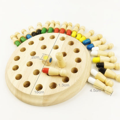 Wooden Color Memory & Matching Game