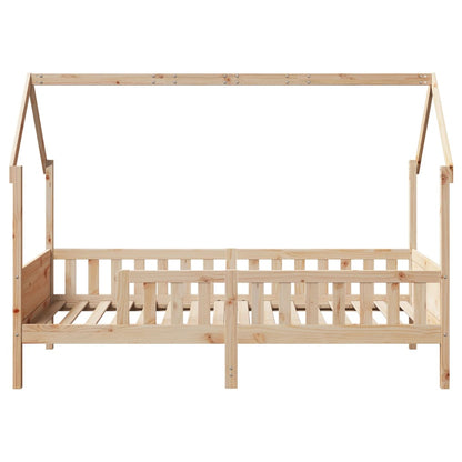 Wooden House Floor Bed