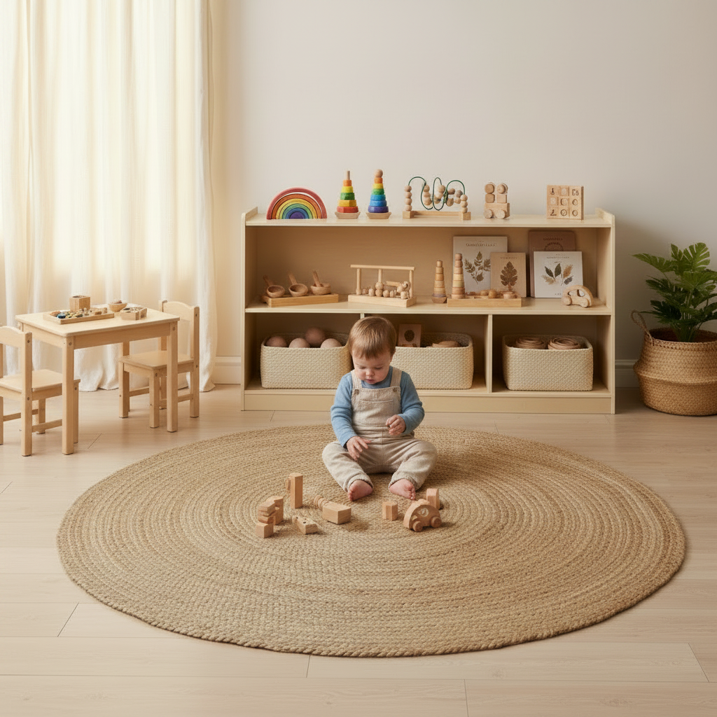 Montessori-Inspired Bookshelf & Storage Organizer