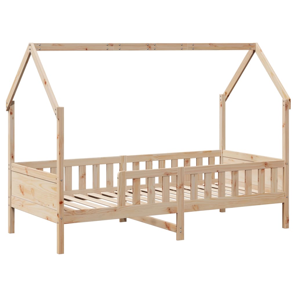 Wooden House Floor Bed