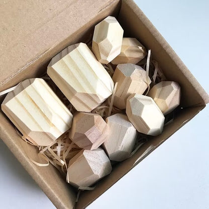 Wooden Stone Stacking Blocks