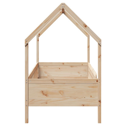 Wooden House Floor Bed