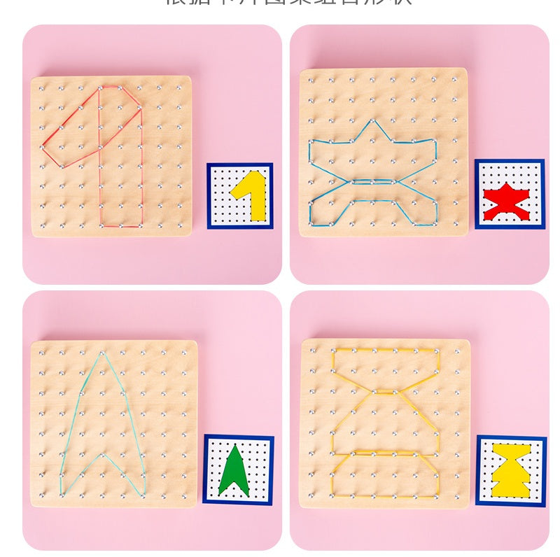 Wooden Nail Pattern Board