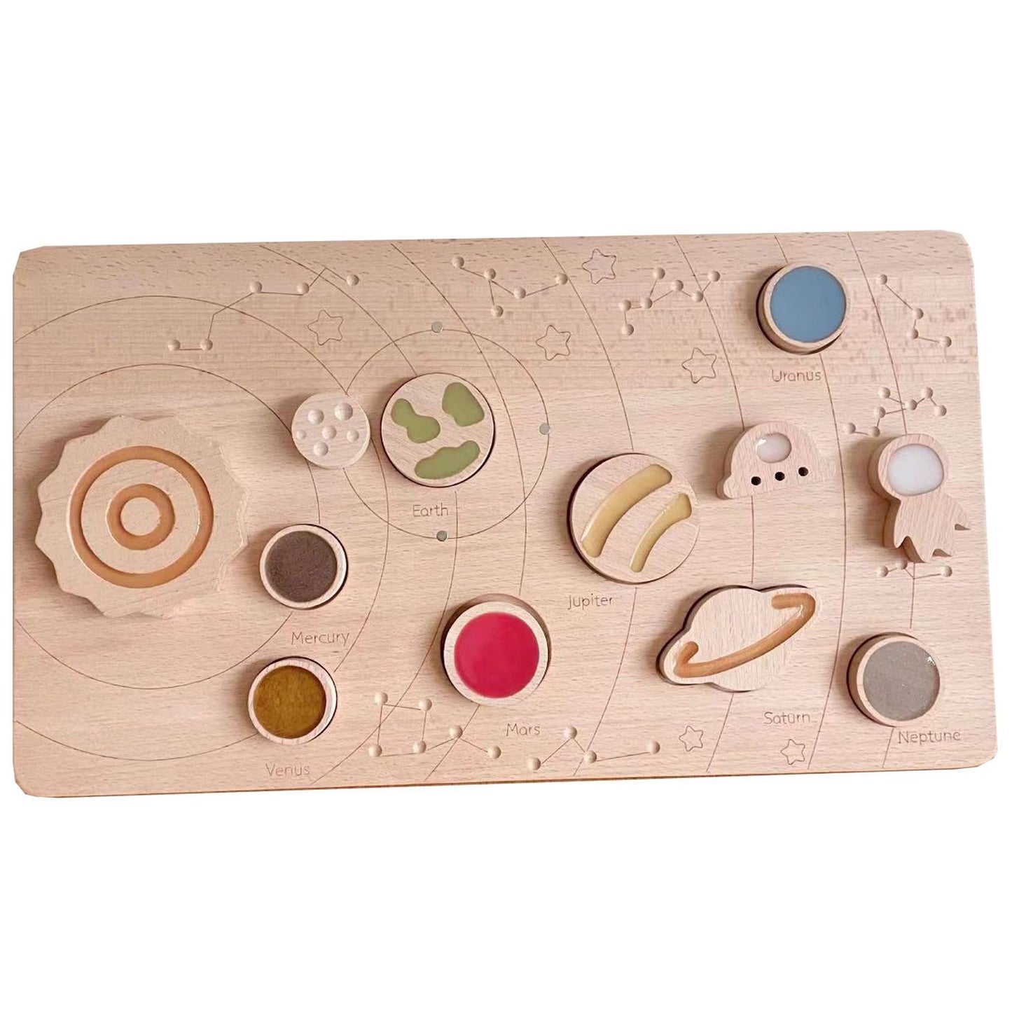 Wooden Magnetic Planetary Disk