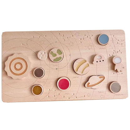 Wooden Magnetic Planetary Disk