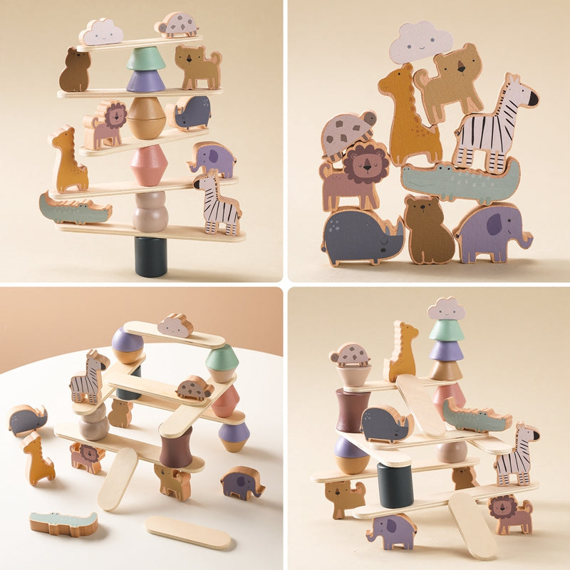 Montessori Animal Balance Stacker – Builds Focus & Calm Play