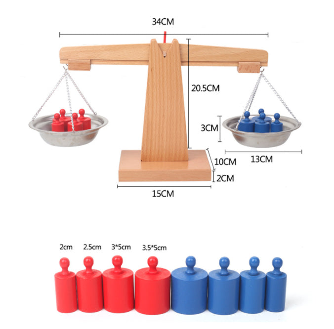 Wooden Balance Scale