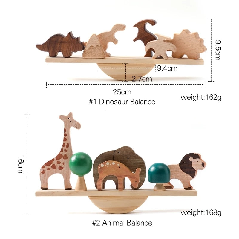 Wood stacking animals