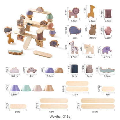 Montessori Animal Balance Stacker – Builds Focus & Calm Play