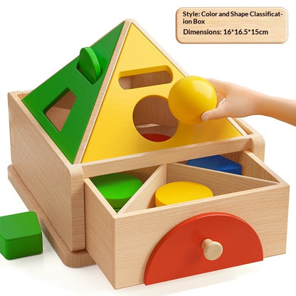 Wooden Shape & Coin Sorting Toy